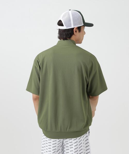 Jack Bunny!!（ジャックバニー）の「【Jack Bunny!!】RAYBLOCKドライワッフル半袖モックネックカットソー（Tシャツ/カットソー・メンズ・ネイビー/カーキ・LARGE/X-LARGE/MEDIUM）」の16枚目の写真