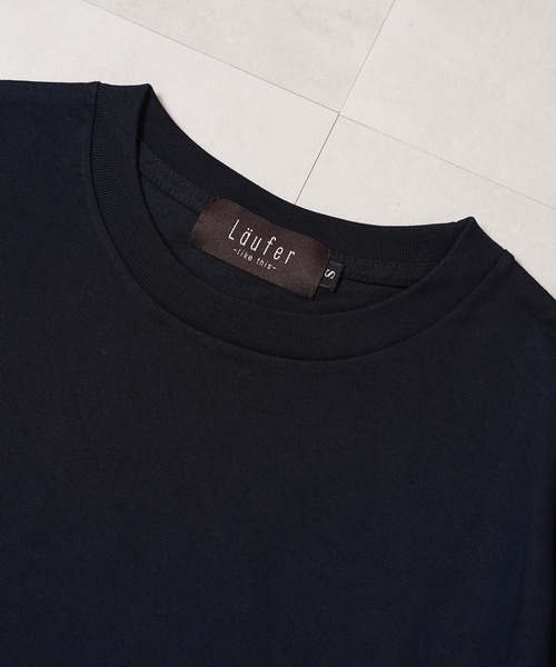 Laufer(ロイファー)の「【Laufer】6.5ozコンパクトコーマ糸 クロップド ボックス クルーネックTシャツ / 6.5oz Cropped Crew Neck Tee(Tシャツ/カットソー・メンズ・ネイビー/グレー系/ブラック/ダークグレー/オフホワイト/グレイッシュベージュ・M/S/L/XL)」の18枚目の写真