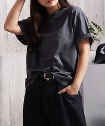 Laufer（ロイファー）の「【Laufer】6.5ozコンパクトコーマ糸 クロップド ボックス クルーネックTシャツ   6.5oz Cropped Crew Neck Tee（Tシャツ/カットソー）」