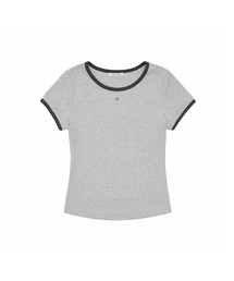 WベーシックリンガーTシャツ (3色)
