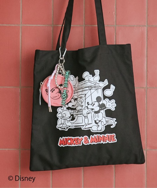 Doux archives(ドゥアルシーヴ)の「DOUX ARCHIVES限定商品【Disney】トートバッグ(トートバッグ・レディース・ピンク/ブルー/ブラック・FREE)」の4枚目の写真