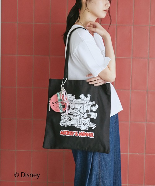 Doux archives(ドゥアルシーヴ)の「DOUX ARCHIVES限定商品【Disney】トートバッグ(トートバッグ・レディース・ピンク/ブルー/ブラック・FREE)」の22枚目の写真