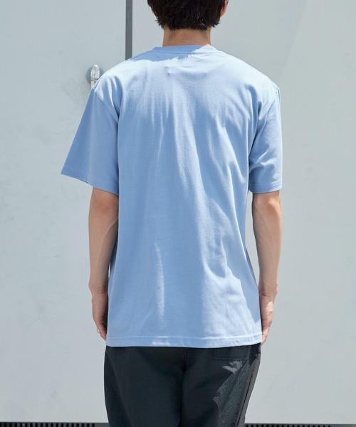 ROOPTOKYO(ループトウキョウ)の「オリジナルロゴ胸ワッペンTシャツ 半袖 クルーネック ハイグレードコットン 5.6oz 丸胴 シンプル ミドル丈 クロップド丈 短丈 メンズ レディース ユニセックス 秋 秋服 2026年秋冬(Tシャツ/カットソー・メンズ・ホワイト/ブラック/ブルー/ライトピンク/チャコール・S/M/L/XL)」の15枚目の写真