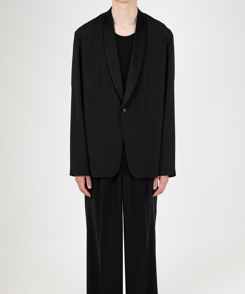 LAD MUSICIAN(ラッドミュージシャン)の「DRY CLOTH SHAWL COLLAR JACKET(テーラードジャケット・メンズ・ブラック・46/44/42)」の5枚目の写真