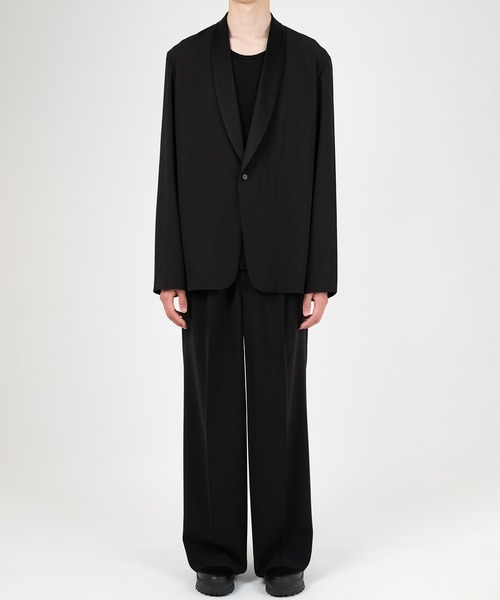 LAD MUSICIAN(ラッドミュージシャン)の「DRY CLOTH SHAWL COLLAR JACKET(テーラードジャケット・メンズ・ブラック・46/44/42)」の6枚目の写真