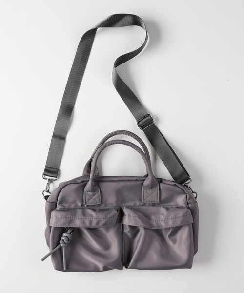 HONEYSUCKLE ROSE(ハニーサックルローズ)の「ナイロンヘルメットバッグ(ショルダーバッグ・レディース・チャコールグレー/ブラック/カーキ・99)」の11枚目の写真