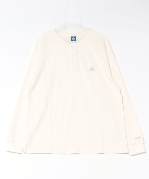 GERRY(ジェリー)の「【GERRY】ナイロンポケット ワッフヘンリーネックロングスリーブTシャツ(Tシャツ/カットソー・メンズ・ブラウン/アイボリー/ブラック・X-LARGE/LARGE/MEDIUM)」の2枚目の写真