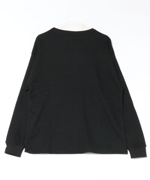 GERRY(ジェリー)の「【GERRY】ナイロンポケット ワッフヘンリーネックロングスリーブTシャツ(Tシャツ/カットソー・メンズ・ブラウン/アイボリー/ブラック・X-LARGE/LARGE/MEDIUM)」の4枚目の写真