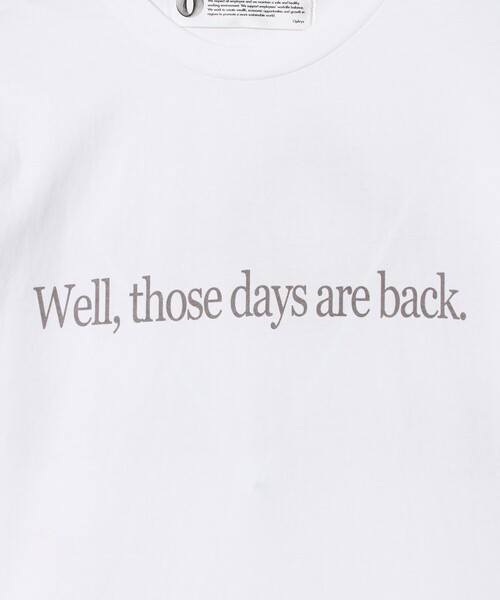 Ophrys（オフリス）の「＜Ophrys＞Those days are back Tシャツ（Tシャツ/カットソー・レディース・ホワイト・M）」の5枚目の写真