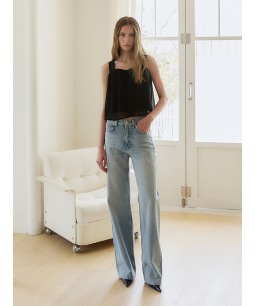 LETQSTUDIO(レチケットスタジオ)の「ダブルシアーブラウス、ブラック(シャツ/ブラウス・レディース・その他・SMALL/MEDIUM)」の3枚目の写真