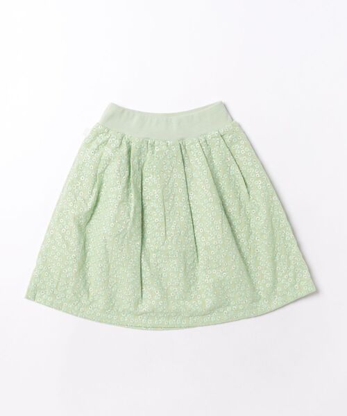 agnes b.(アニエスベー)の「キッズ コットン ミディアム スカート(スカート・キッズ・グリーン・120/110/100/140/130)」の2枚目の写真