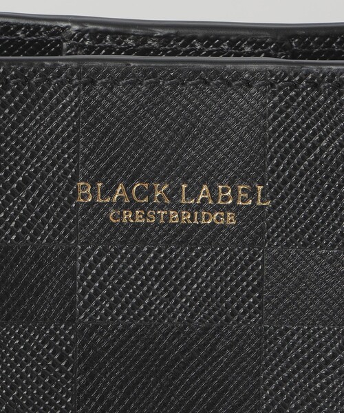 BLACK LABEL CRESTBRIDGE(ブラックレーベル・クレストブリッジ)の「エンボスチェックスクエアドライビングトート(ハンドバッグ・メンズ・ブラック・FREE)」の5枚目の写真