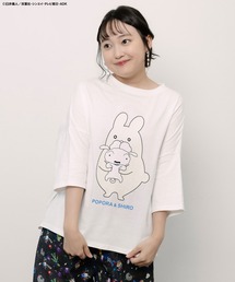 ScoLar Parity | 462018:クレヨンしんちゃん×ScoLar ポポラ&シロ柄T(Tシャツ/カットソー)