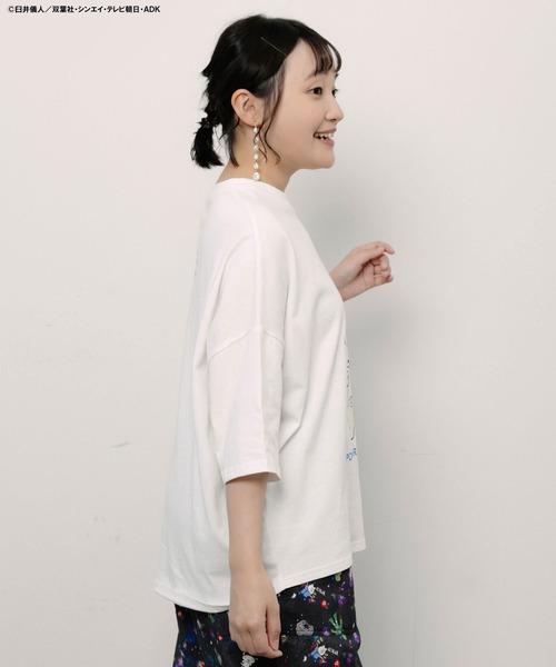 ScoLar Parity（スカラーパリティ）の「462018：クレヨンしんちゃん×ScoLar ポポラ＆シロ柄T（Tシャツ/カットソー・レディース・ブラック/オフホワイト・L/M）」の13枚目の写真