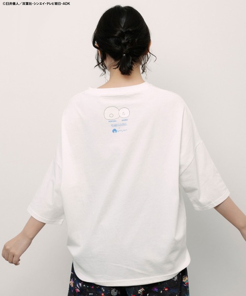 ScoLar Parity（スカラーパリティ）の「462018：クレヨンしんちゃん×ScoLar ポポラ＆シロ柄T（Tシャツ/カットソー・レディース・ブラック/オフホワイト・L/M）」の14枚目の写真