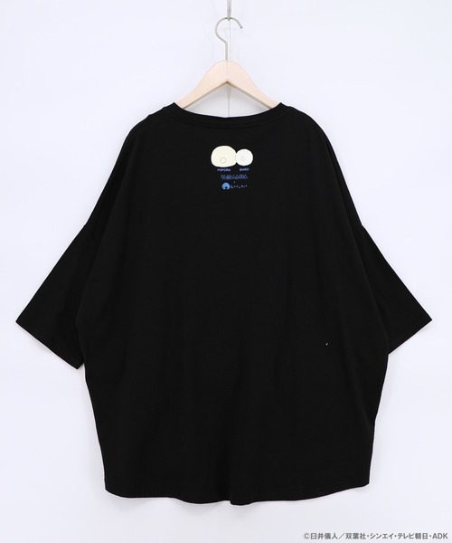 ScoLar Parity（スカラーパリティ）の「462018：クレヨンしんちゃん×ScoLar ポポラ＆シロ柄T（Tシャツ/カットソー・レディース・ブラック/オフホワイト・L/M）」の3枚目の写真
