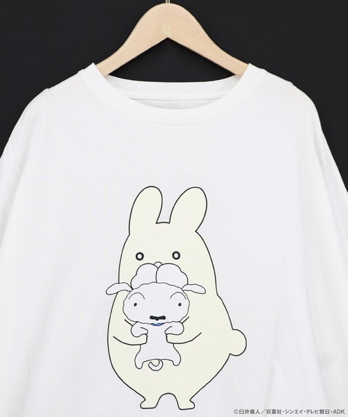 ScoLar Parity（スカラーパリティ）の「462018：クレヨンしんちゃん×ScoLar ポポラ＆シロ柄T（Tシャツ/カットソー・レディース・ブラック/オフホワイト・L/M）」の8枚目の写真
