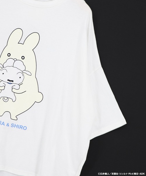 ScoLar Parity（スカラーパリティ）の「462018：クレヨンしんちゃん×ScoLar ポポラ＆シロ柄T（Tシャツ/カットソー・レディース・ブラック/オフホワイト・L/M）」の9枚目の写真