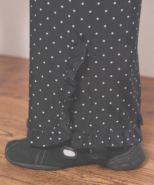 fig London(フィグロンドン)の「Cu/C twill pants(その他パンツ・レディース・ドット/グレー・FREE)」の3枚目の写真