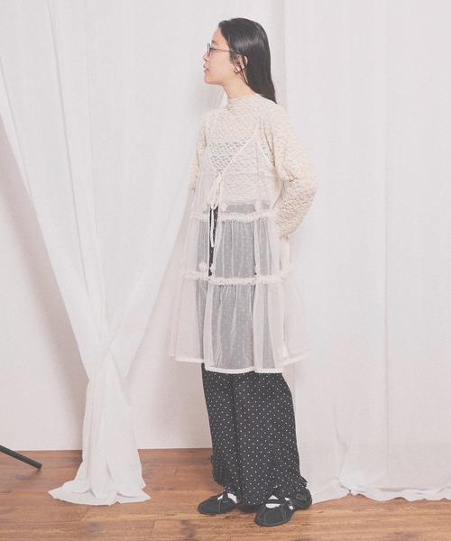 fig London(フィグロンドン)の「Cu/C twill pants(その他パンツ・レディース・ドット/グレー・FREE)」の6枚目の写真