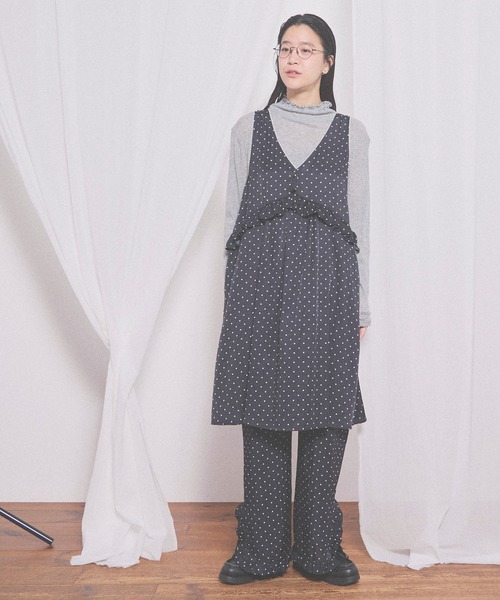 fig London(フィグロンドン)の「Cu/C twill pants(その他パンツ・レディース・ドット/グレー・FREE)」の18枚目の写真