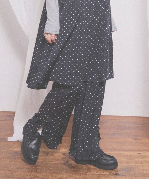 fig London(フィグロンドン)の「Cu/C twill pants(その他パンツ・レディース・ドット/グレー・FREE)」の12枚目の写真