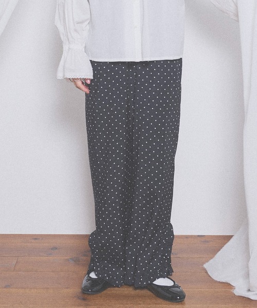 fig London(フィグロンドン)の「Cu/C twill pants(その他パンツ・レディース・ドット/グレー・FREE)」の14枚目の写真