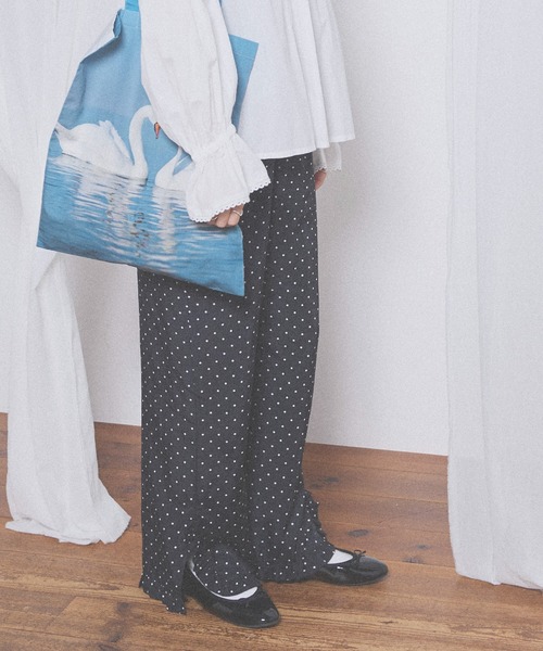 fig London(フィグロンドン)の「Cu/C twill pants(その他パンツ・レディース・ドット/グレー・FREE)」の13枚目の写真
