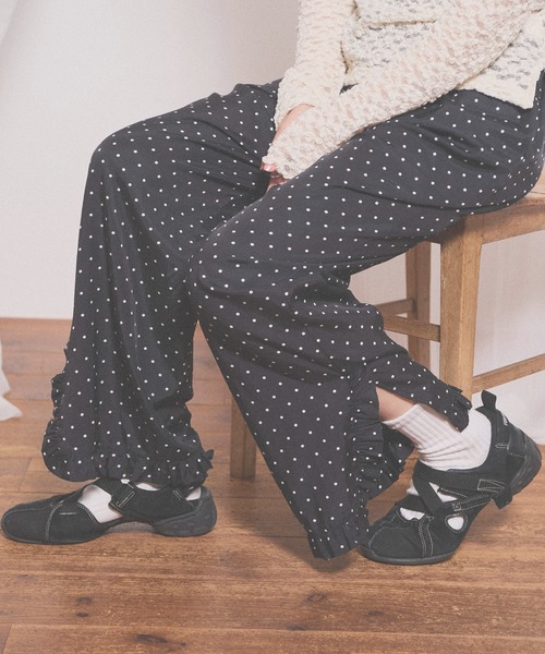 fig London(フィグロンドン)の「Cu/C twill pants(その他パンツ・レディース・ドット/グレー・FREE)」の11枚目の写真