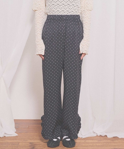 fig London(フィグロンドン)の「Cu/C twill pants(その他パンツ・レディース・ドット/グレー・FREE)」の22枚目の写真