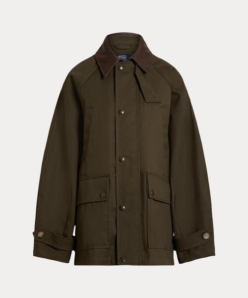 POLO RALPH LAUREN(ポロ ラルフ ローレン)の「コットン ツイル バルーン バーン ジャケット(その他アウター・レディース・グリーン・S/M/L/XS/XXS)」の1枚目の写真