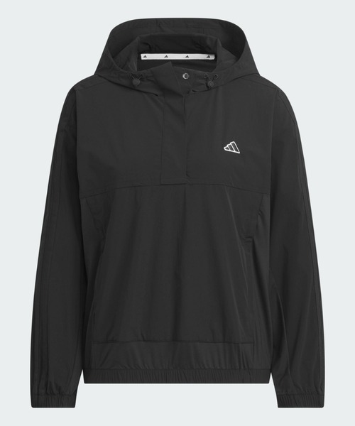 adidas(アディダス)の「スリーストライプス長袖フードアノラックジャケット【adidas Golf/アディダスゴルフ】(ブルゾン・レディース・ブラック・SMALL/MEDIUM/LARGE/X-LARGE)」の7枚目の写真
