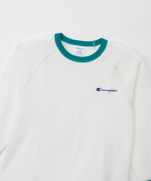 Champion(チャンピオン)の「【Champion/チャンピオン】キッズ ベーシック ロングスリーブTシャツ(ワンピース・キッズ・オフホワイト/ブラック/ライトブラウン・130/140/150/160/100/110/120)」の9枚目の写真