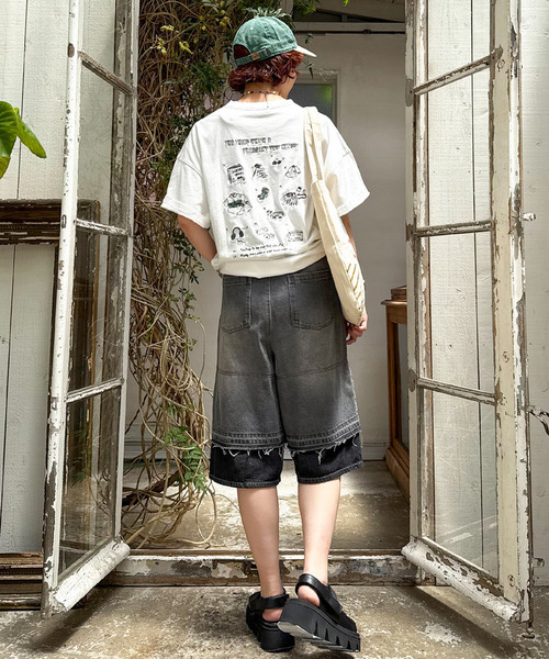 DOUBLE NAME(ダブルネーム)の「【EC限定REVIVAL】Travel Item BACK刺しゅうTEE(Tシャツ/カットソー・レディース・オフホワイト・FREE)」の15枚目の写真