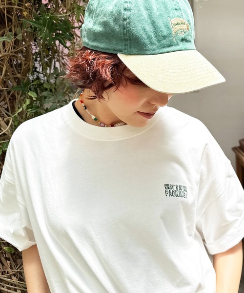 DOUBLE NAME(ダブルネーム)の「【EC限定REVIVAL】Travel Item BACK刺しゅうTEE(Tシャツ/カットソー・レディース・オフホワイト・FREE)」の6枚目の写真