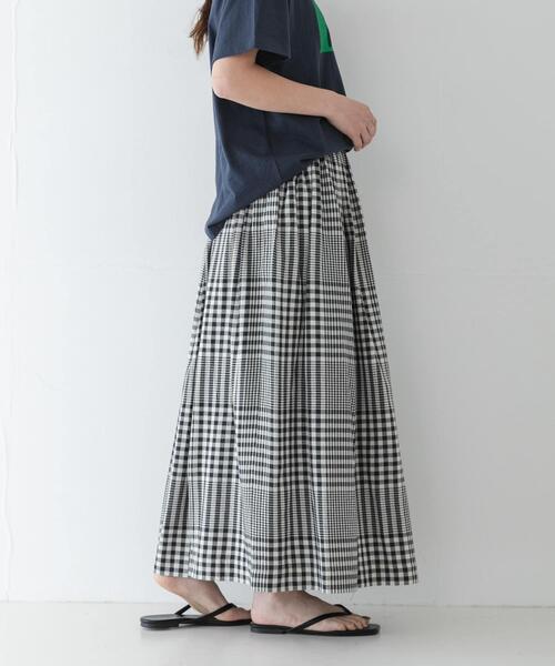 URBAN RESEARCH Sonny Label(アーバンリサーチサニーレーベル)の「マルチギンガムチェックスカート(スカート・レディース・ブラック/ブラウン・FREE)」の5枚目の写真