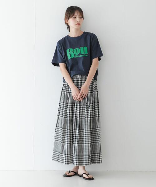 URBAN RESEARCH Sonny Label(アーバンリサーチサニーレーベル)の「マルチギンガムチェックスカート(スカート・レディース・ブラック/ブラウン・FREE)」の6枚目の写真
