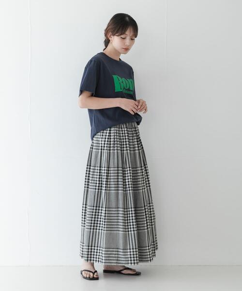 URBAN RESEARCH Sonny Label(アーバンリサーチサニーレーベル)の「マルチギンガムチェックスカート(スカート・レディース・ブラック/ブラウン・FREE)」の7枚目の写真