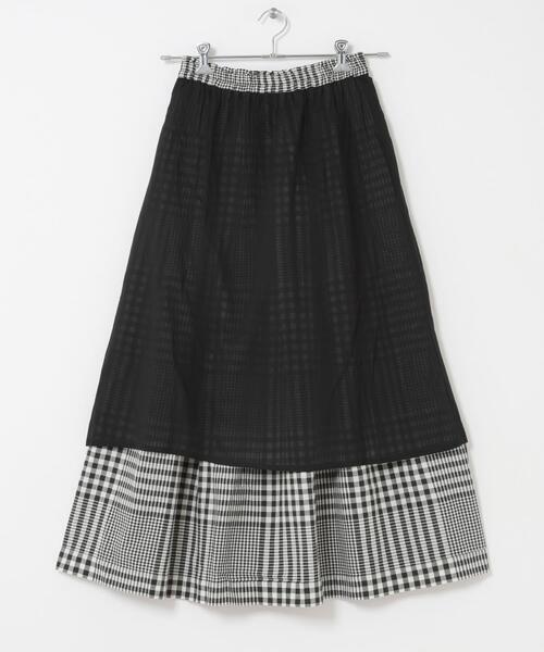 URBAN RESEARCH Sonny Label(アーバンリサーチサニーレーベル)の「マルチギンガムチェックスカート(スカート・レディース・ブラック/ブラウン・FREE)」の21枚目の写真