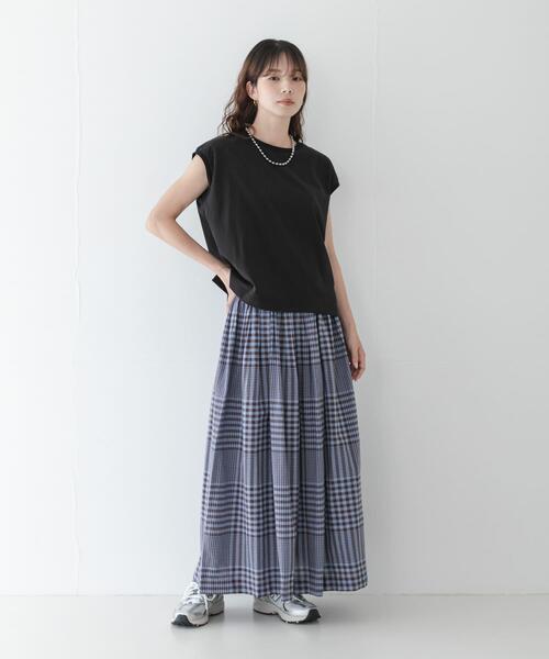 URBAN RESEARCH Sonny Label(アーバンリサーチサニーレーベル)の「マルチギンガムチェックスカート(スカート・レディース・ブラック/ブラウン・FREE)」の16枚目の写真