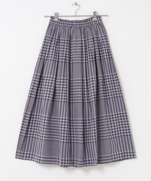 URBAN RESEARCH Sonny Label(アーバンリサーチサニーレーベル)の「マルチギンガムチェックスカート(スカート・レディース・ブラック/ブラウン・FREE)」の9枚目の写真