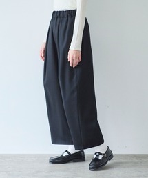 washable wool gum tuck pants
