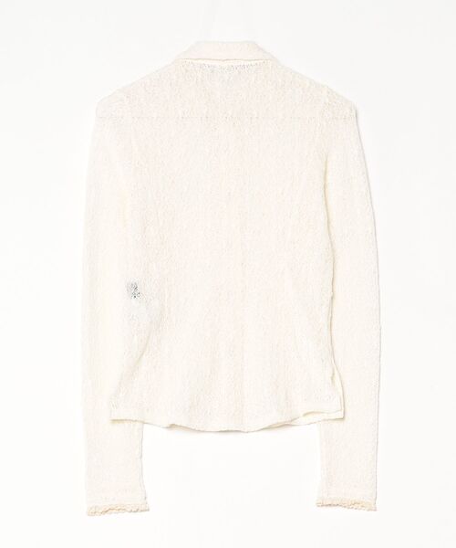 ROSE BUD(ローズバッド)の「STRETCH LACE TOP(シャツ/ブラウス・レディース・ブラック/ライトパープル/オフホワイト・ONE SIZE)」の9枚目の写真