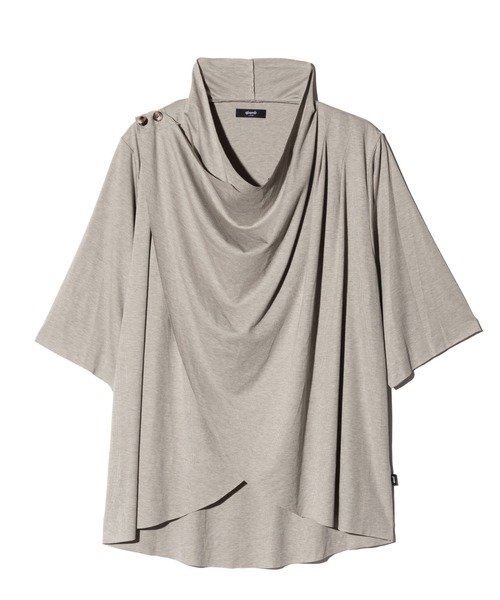 glamb（グラム）の「Cross Drape Cutsew / クロスドレープカットソー（Tシャツ/カットソー・メンズ・ブラック/グレー・S/M/L）」の13枚目の写真