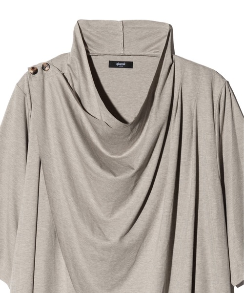glamb（グラム）の「Cross Drape Cutsew / クロスドレープカットソー（Tシャツ/カットソー・メンズ・ブラック/グレー・S/M/L）」の14枚目の写真