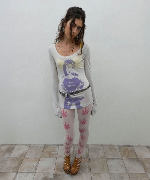 SCULPTOR(スカルプター)の「My Go To Long Sleeve(Tシャツ/カットソー・レディース・ホワイト×パープル・X-SMALL/SMALL/MEDIUM/LARGE)」の5枚目の写真