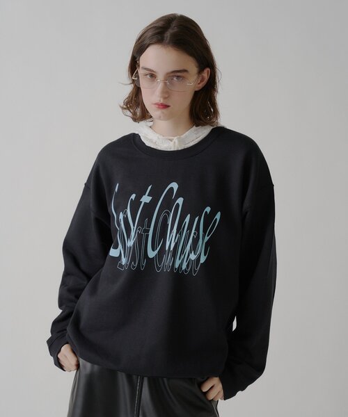 WHIMSIC（ウィムジック）の「【UNISEX/2サイズ展開】ロストコーズ シルクスクリーンスウェットP/O（Tシャツ/カットソー・メンズ・ブラック/シルバー系その他・1/2）」の8枚目の写真