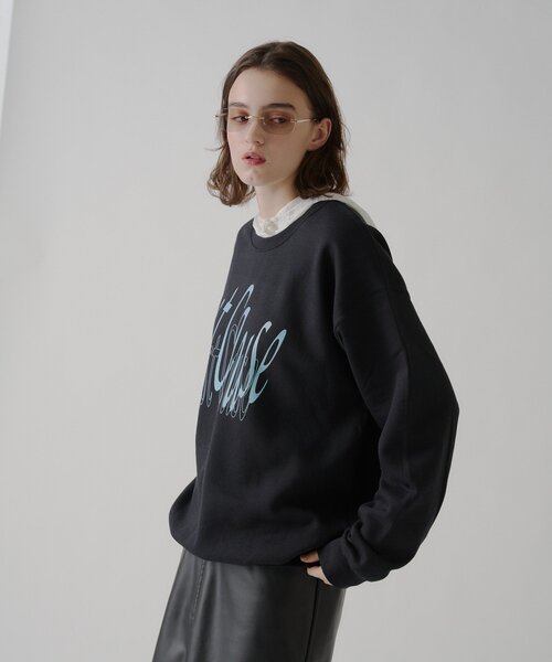 WHIMSIC（ウィムジック）の「【UNISEX/2サイズ展開】ロストコーズ シルクスクリーンスウェットP/O（Tシャツ/カットソー・メンズ・ブラック/シルバー系その他・1/2）」の9枚目の写真