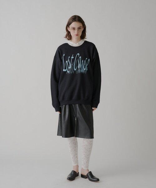 WHIMSIC（ウィムジック）の「【UNISEX/2サイズ展開】ロストコーズ シルクスクリーンスウェットP/O（Tシャツ/カットソー・メンズ・ブラック/シルバー系その他・1/2）」の11枚目の写真
