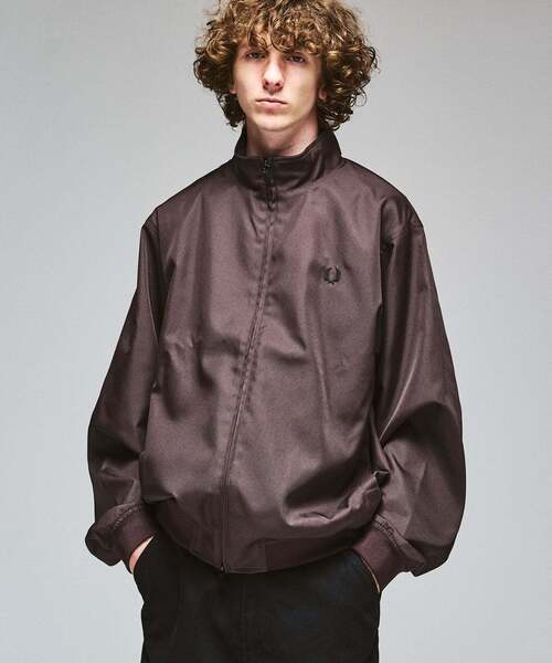 417 EDIFICE(フォーワンセブンエディフィス)の「FRED PERRY × 417 ブレンサムジャケット(ナイロンジャケット・メンズ・ブラック/ブラウン/カーキ・SMALL/MEDIUM/LARGE)」の2枚目の写真